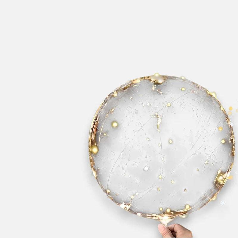 Lunavaro LED Balloons – Transparent Design with Warm White Light Wire