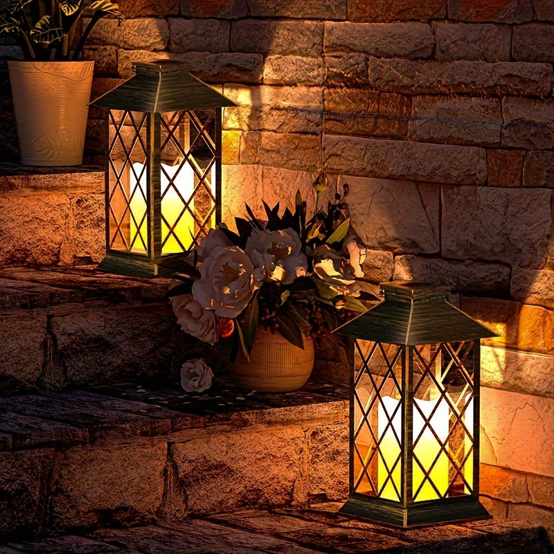Veloria Solar Candle Lamp – Hanging LED Light with Flickering Candle Effect