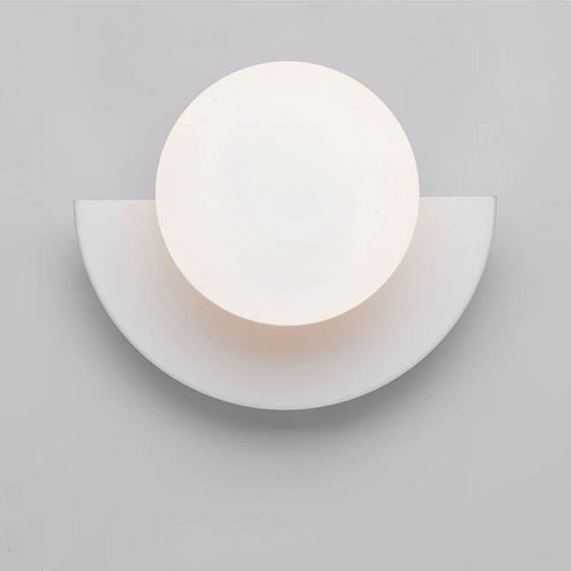 Elvaria Wall Lamp – Semi-Circular Design with Metal Frame