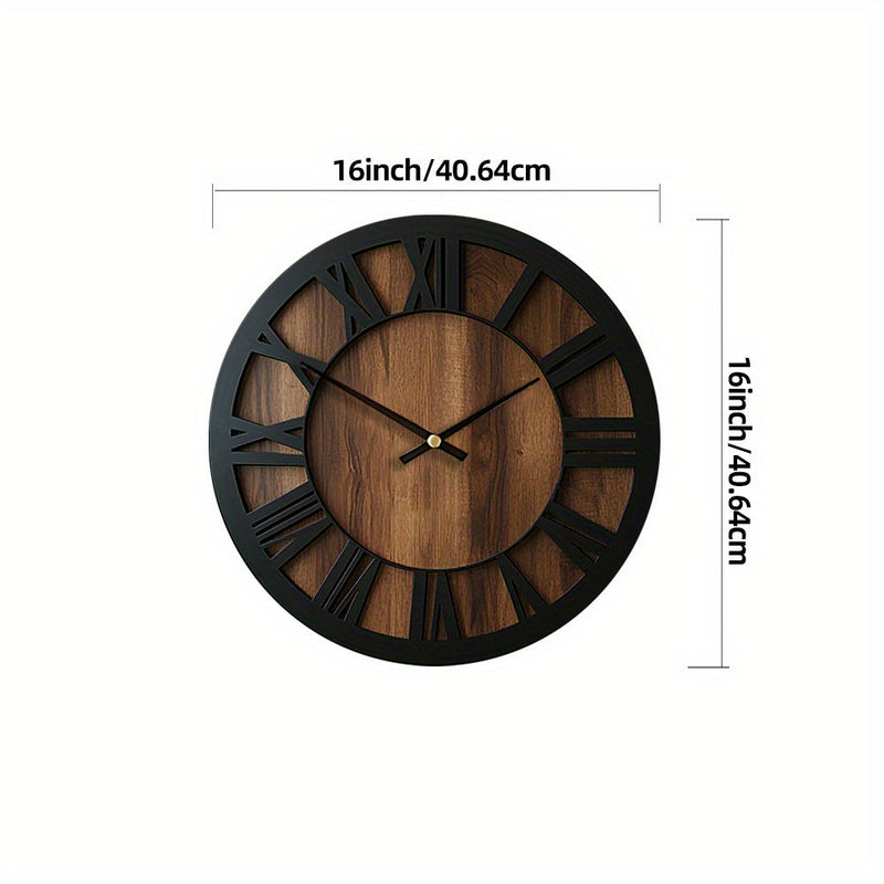Norvella Wooden Wall Clock – Round Shape with Timeless Design