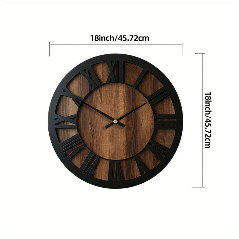 Norvella Wooden Wall Clock – Round Shape with Timeless Design