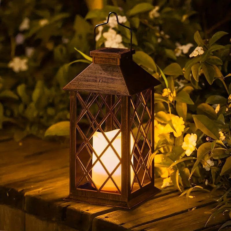 Veloria Solar Candle Lamp – Hanging LED Light with Flickering Candle Effect