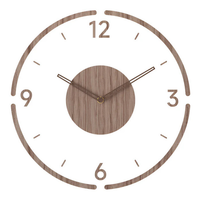 Veltrana Wooden Wall Clock – Silent Quartz Movement