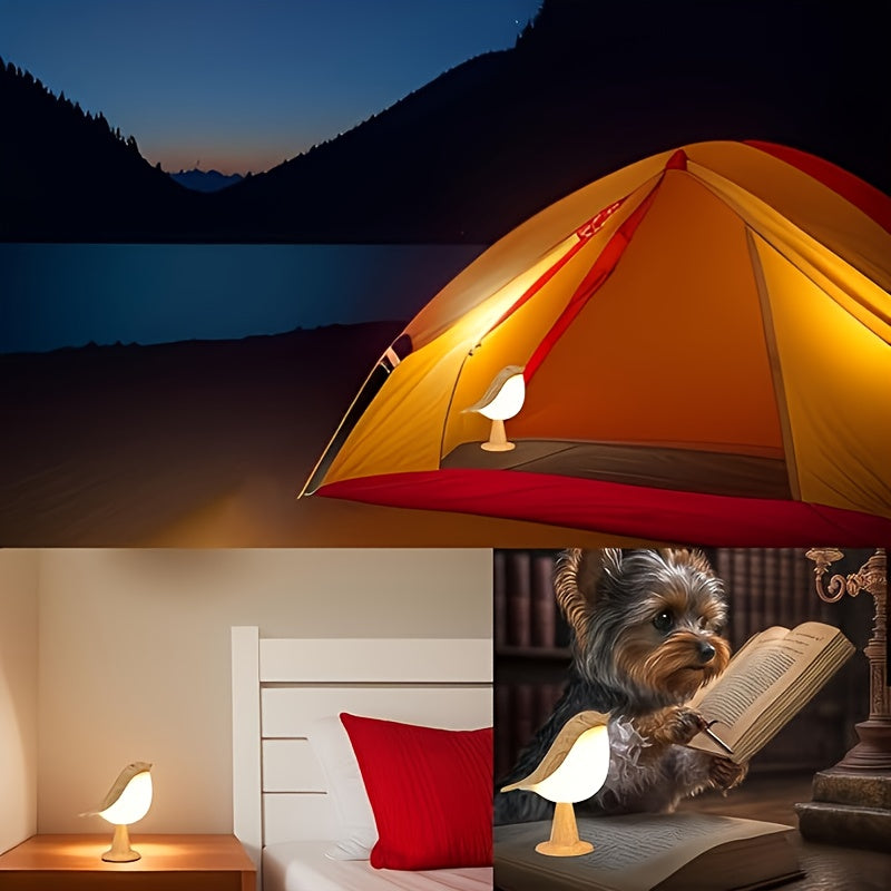 Avyrona Bird Table Lamp – Wireless LED with Touch Control
