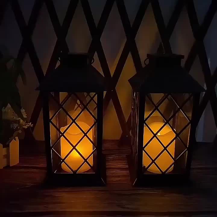 Veloria Solar Candle Lamp – Hanging LED Light with Flickering Candle Effect