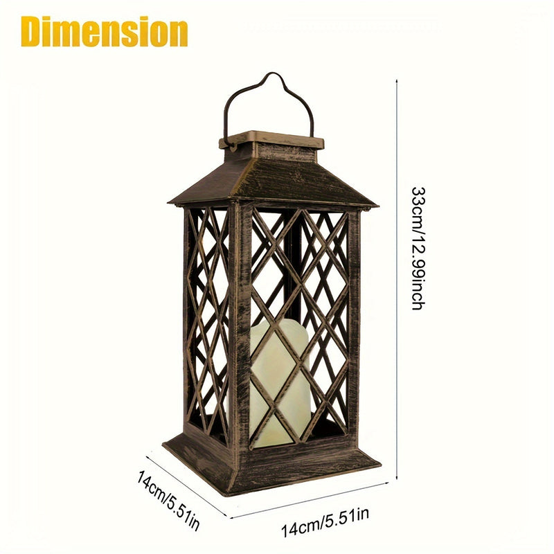 Veloria Solar Candle Lamp – Hanging LED Light with Flickering Candle Effect