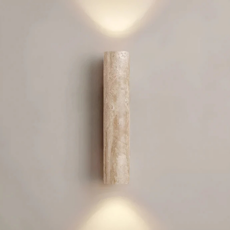 Orvessa Wall Lamp – Travertine Wabi Sabi Design