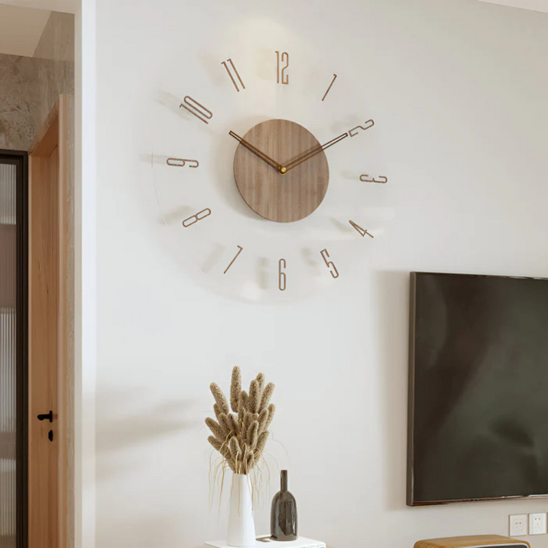 Veltrana Wooden Wall Clock – Silent Quartz Movement