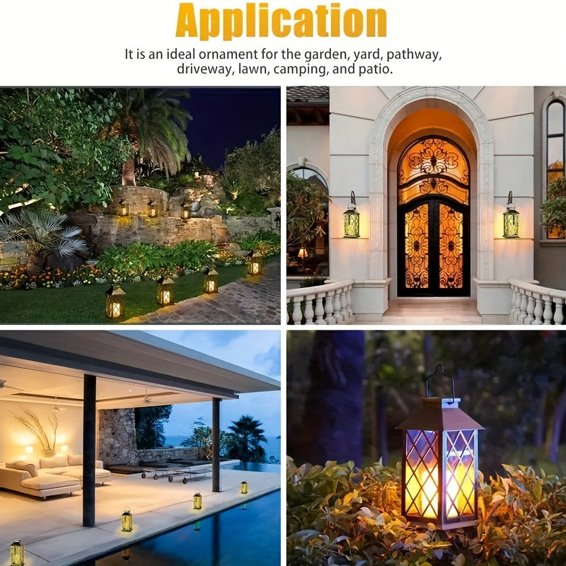 Veloria Solar Candle Lamp – Hanging LED Light with Flickering Candle Effect