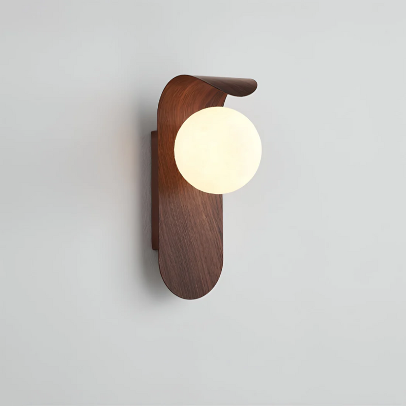Averon Wall Lamp – Scandinavian Wood Design with Warm LED