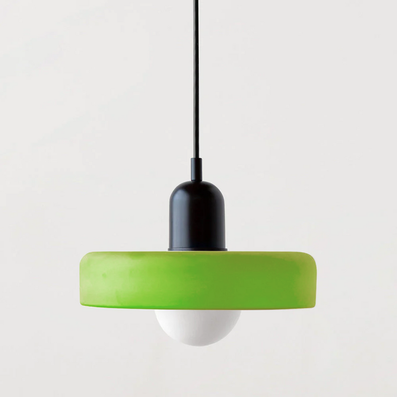 ColorLoop Pendant – Artistic Bauhaus Pendant Light with Warm Light