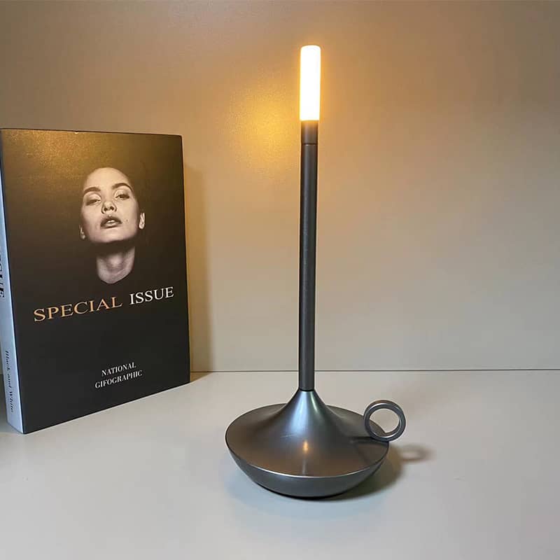 Nivelle Table Lamp – Scandinavian Candleholder Design with Dimmable LED