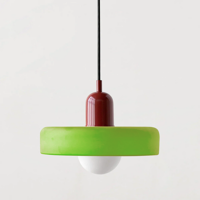 ColorLoop Pendant – Artistic Bauhaus Pendant Light with Warm Light
