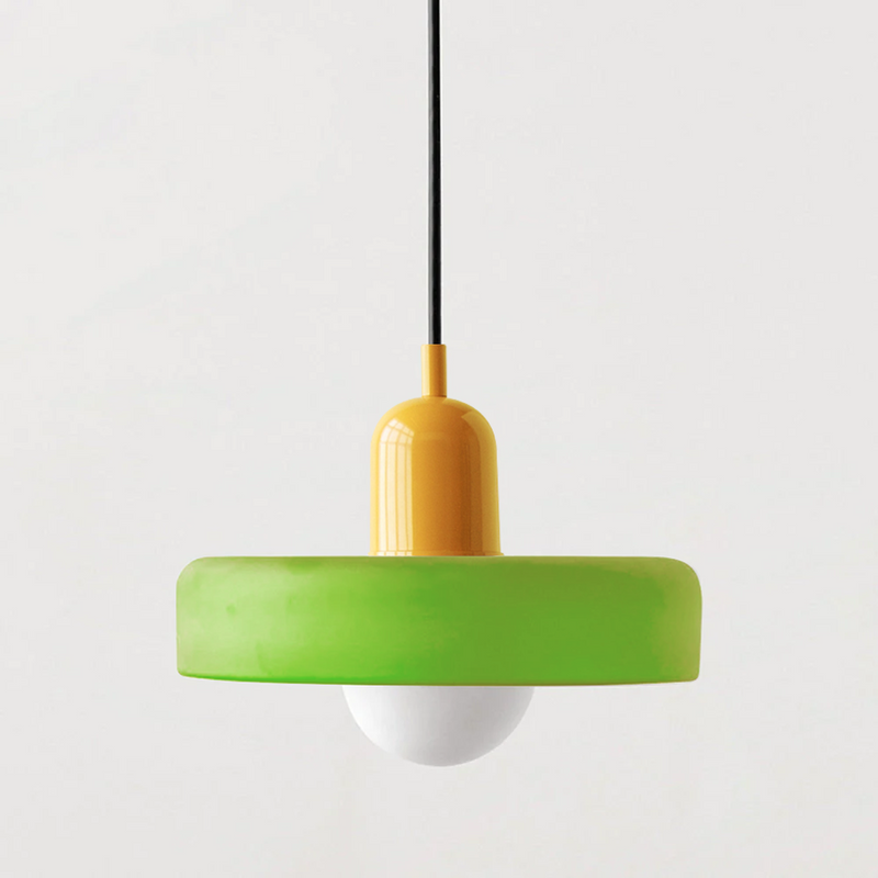 ColorLoop Pendant – Artistic Bauhaus Pendant Light with Warm Light
