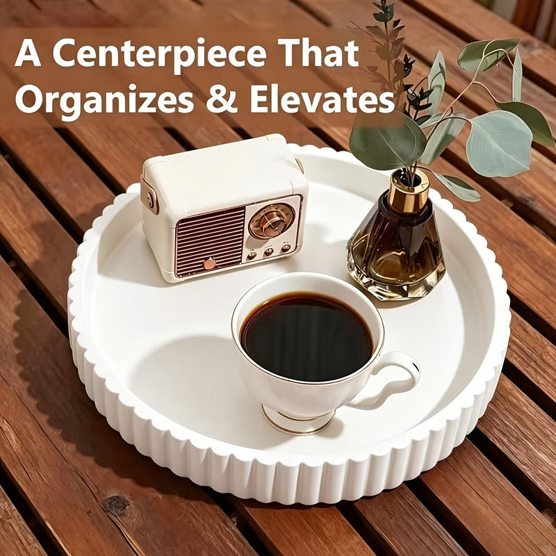Calviera Tray – Round Wave Shape with Timeless Design
