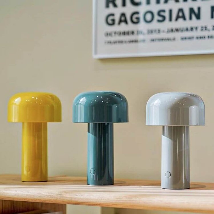Avelora Table Lamp – Wireless Mushroom Design with Dimmable LED