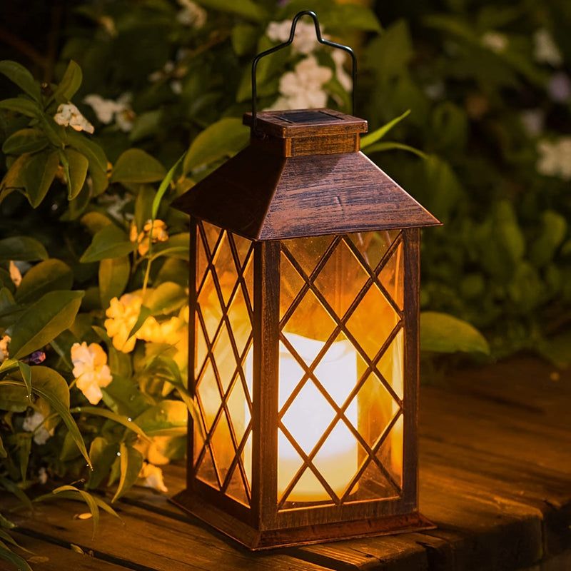 Veloria Solar Candle Lamp – Hanging LED Light with Flickering Candle Effect