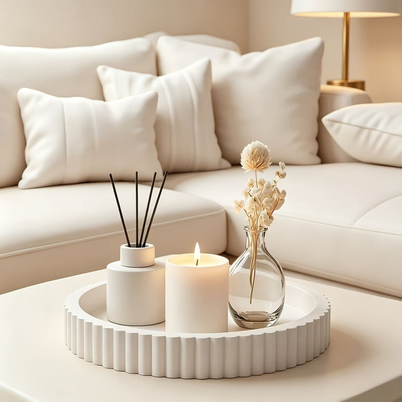 Calviera Tray – Round Wave Shape with Timeless Design