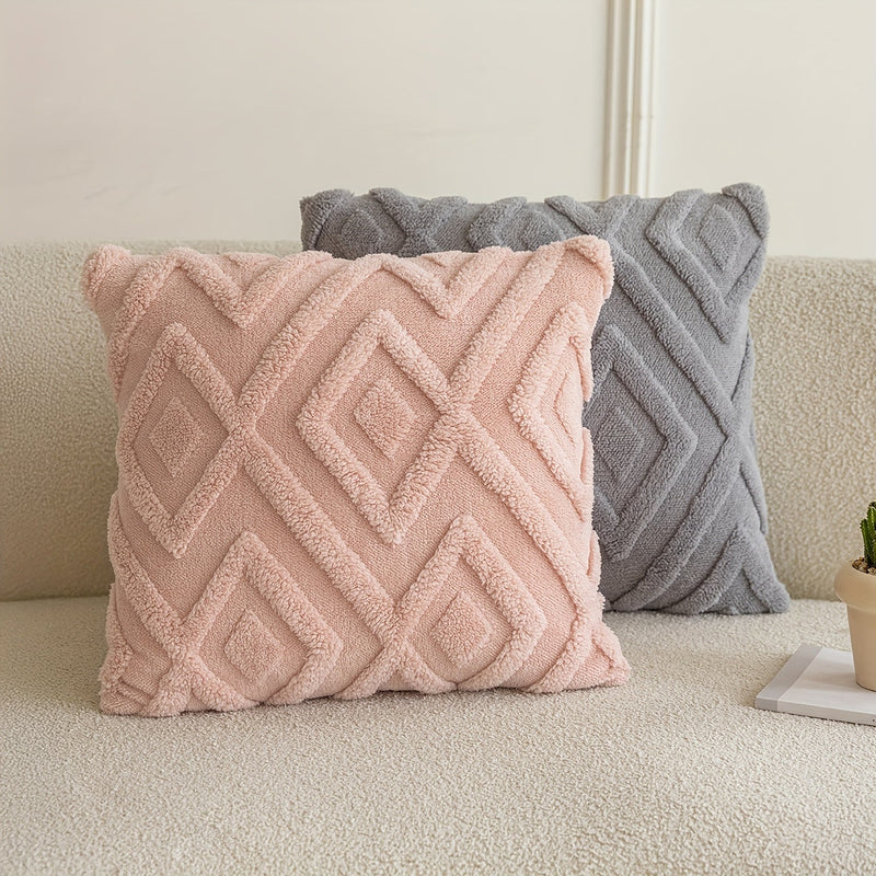 Averelle Cushion Covers – Boho Jacquard with Geometric Pattern
