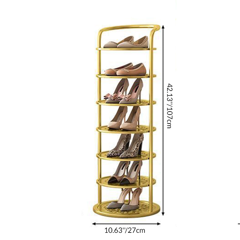 Rondelva Shoe Rack – Round Metal Design with 5 to 8 Tiers