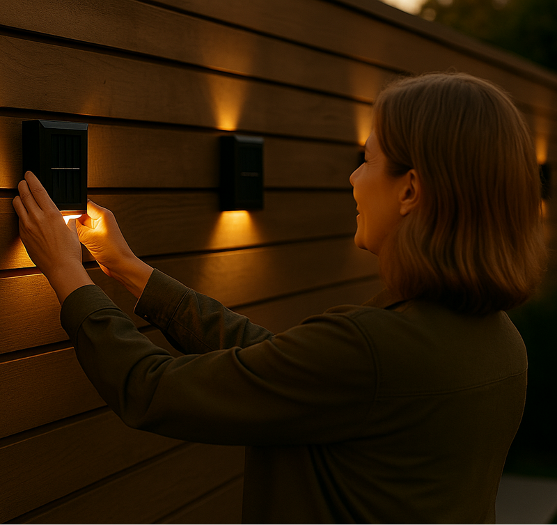 Solvane Solar LED Outdoor Lamp – Modern Design with Automatic Sensor