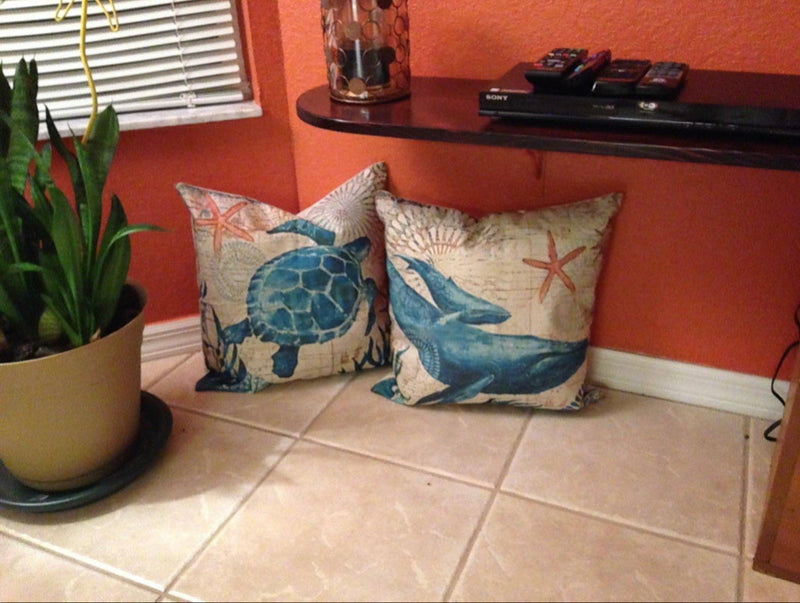 Caelvyn Cushion – Sea Life Motif for Coastal Atmosphere