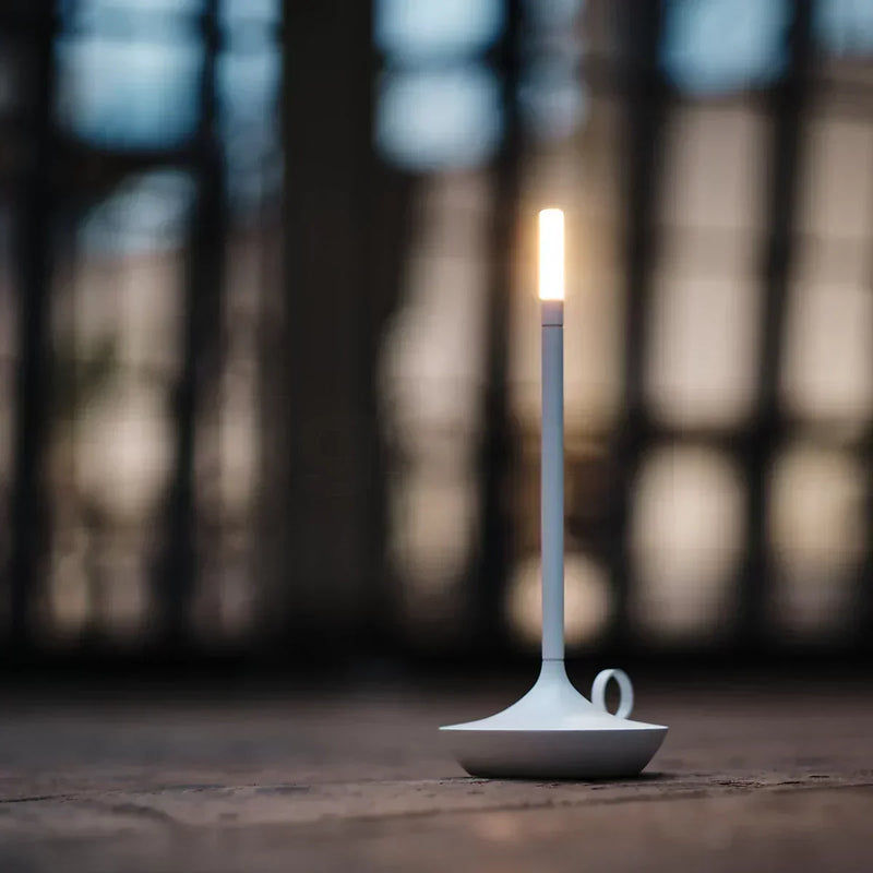 Nivelle Table Lamp – Scandinavian Candleholder Design with Dimmable LED