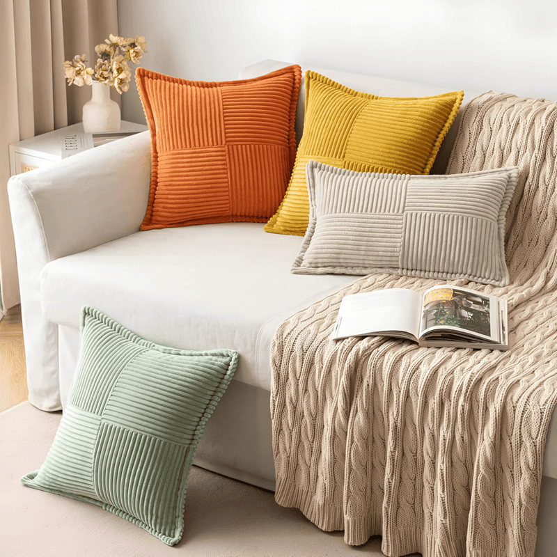 Ovenia Cushion Cover – Stain-Resistant Plain Design