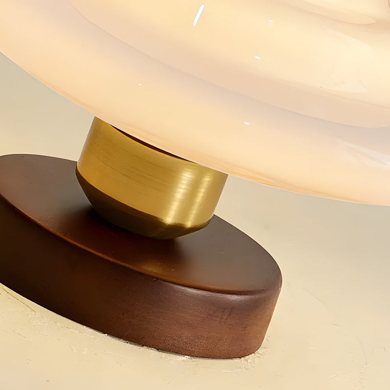 Norvexa Ceiling Light – Walnut Wood with Glass