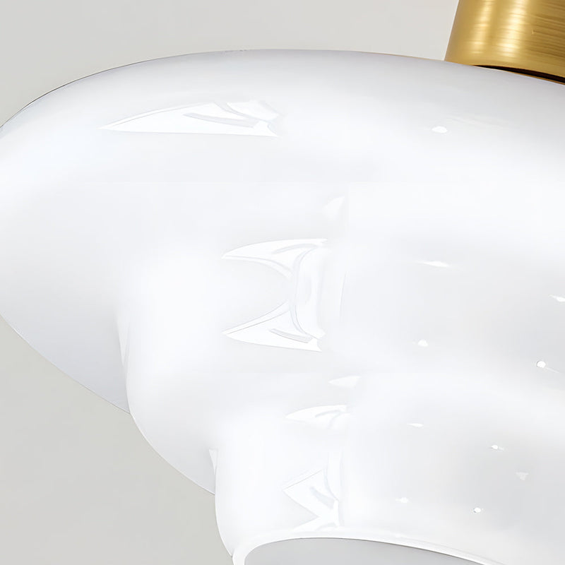 Norvexa Ceiling Light – Walnut Wood with Glass