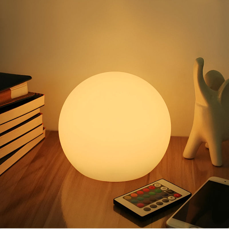 Zelviora Table Lamp – LED Globe with Dynamic Colour Change