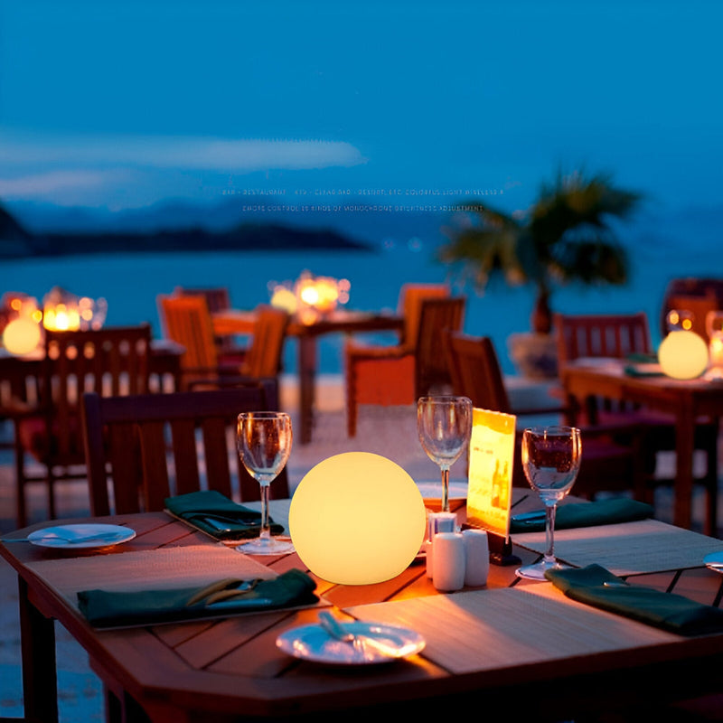 Zelviora Table Lamp – LED Globe with Dynamic Colour Change
