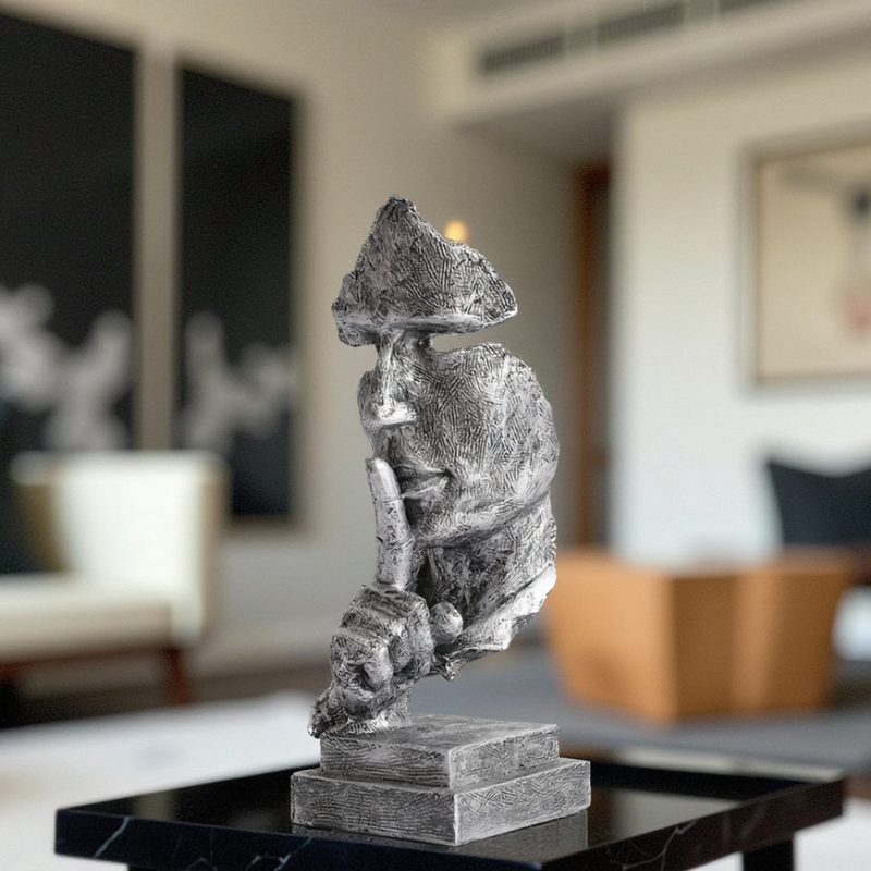 Varevia Abstract Sculpture – Face Sculpture with Symbolic Expression