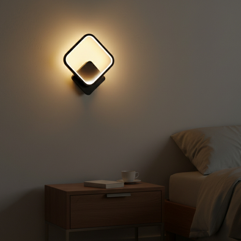 Averixa LED Wall Lamp – Asymmetrical Design with Warm White Light