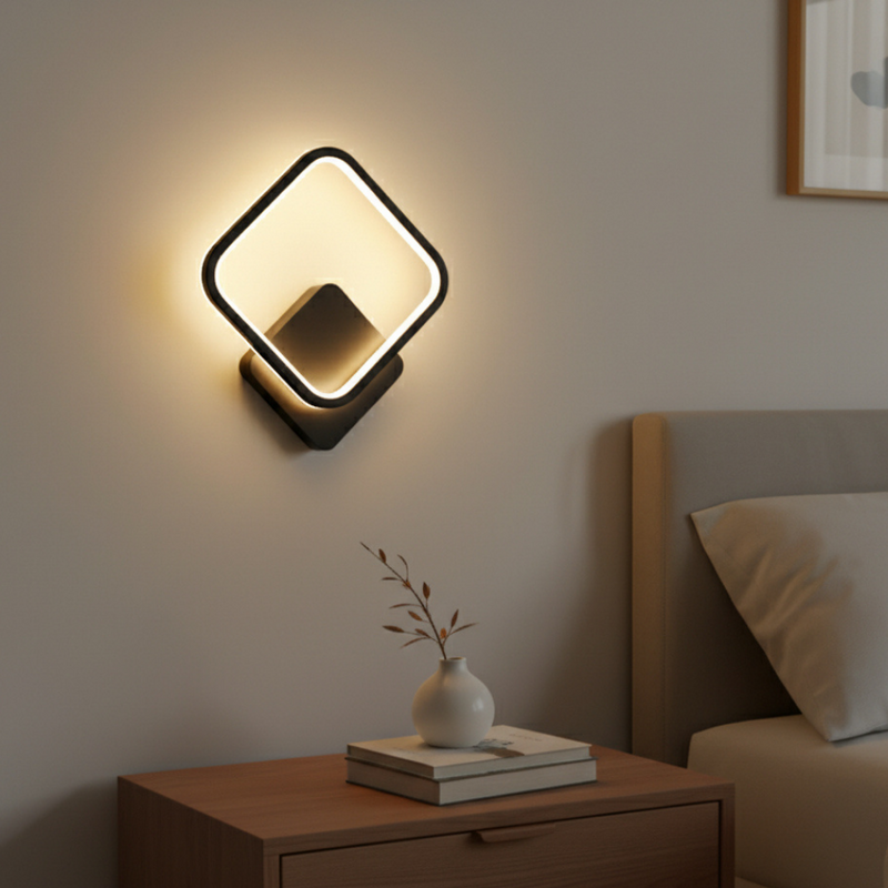 Averixa LED Wall Lamp – Asymmetrical Design with Warm White Light