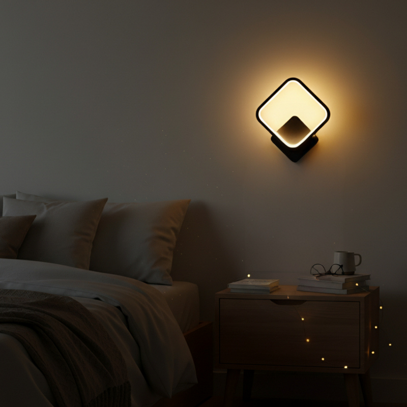 Averixa LED Wall Lamp – Asymmetrical Design with Warm White Light