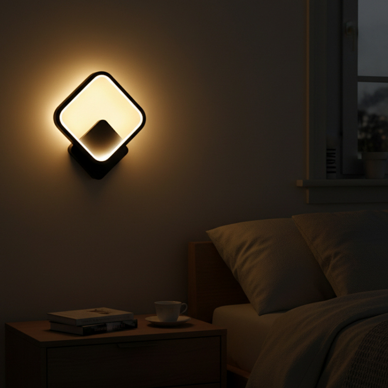 Averixa LED Wall Lamp – Asymmetrical Design with Warm White Light