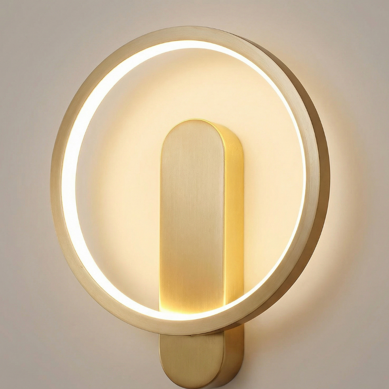 Varelia Moon Wall Lamp – Round Design with Three Light Colours