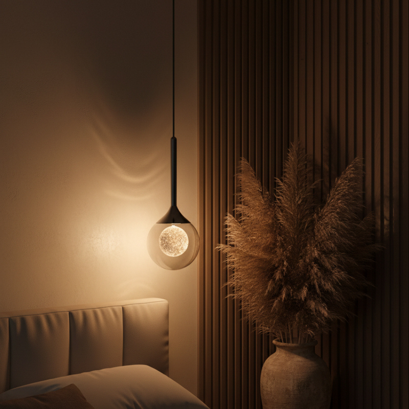 Norevexa Crystal LED Pendant Light – Spherical Design
