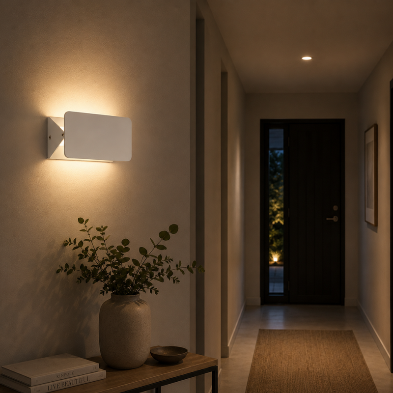 Calzena LED Wall Lamp – White Minimalist Design