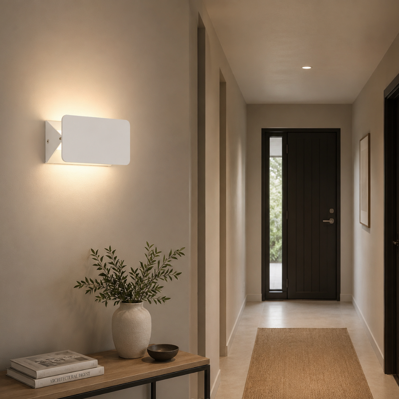 Calzena LED Wall Lamp – White Minimalist Design