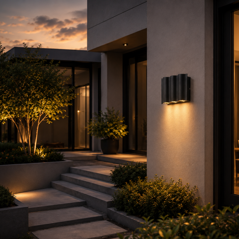 Zaviona Up & Down LED Outdoor Wall Light – Modern Facade Lighting