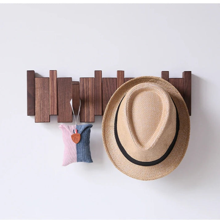 Arvesso Wall Coat Rack – Wooden Design with Piano-Inspired Hooks