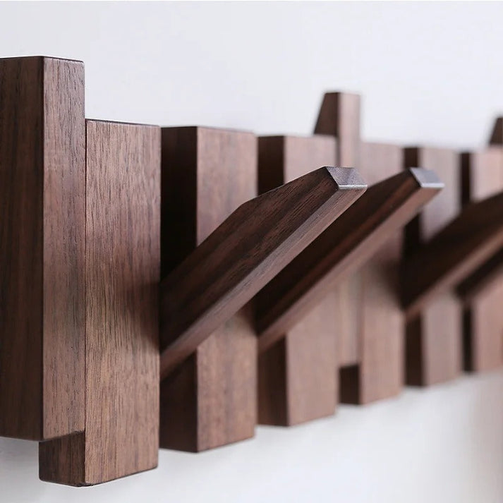 Arvesso Wall Coat Rack – Wooden Design with Piano-Inspired Hooks