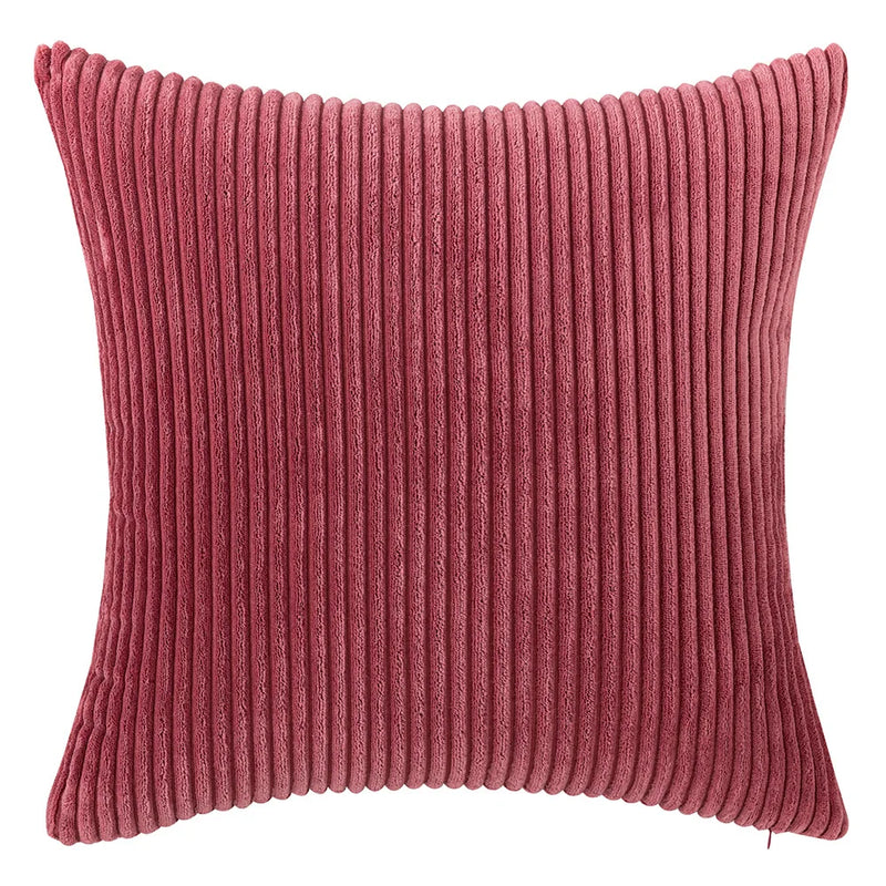 Varevyn Cushion Cover – Striped Corduroy with Soft Texture