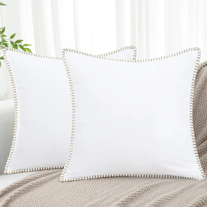 Sorevane Cushion Cover – Soft Chenille with Stitched Edge