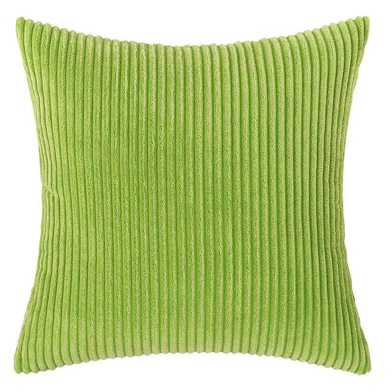 Varevyn Cushion Cover – Striped Corduroy with Soft Texture