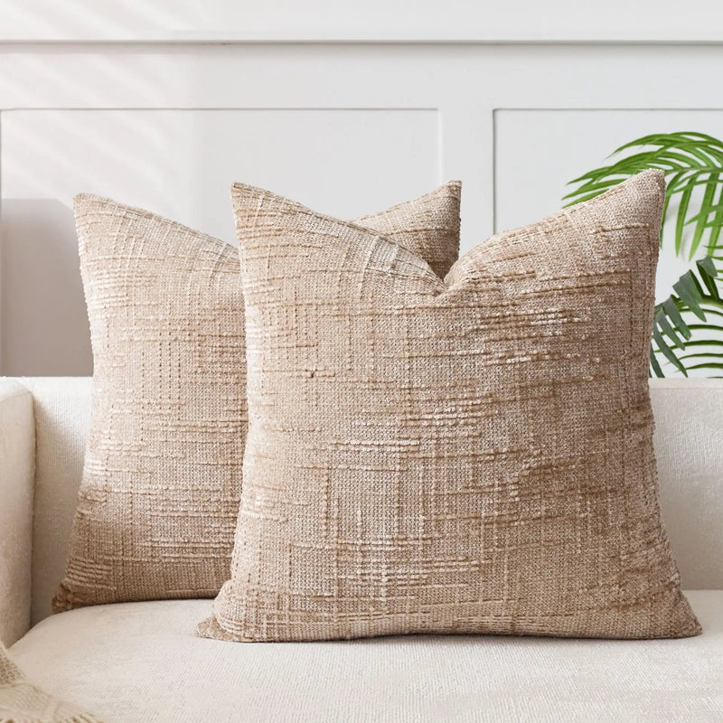 Chenille Cushion Cover with Bamboo Texture for a Luxurious and Warm Interior