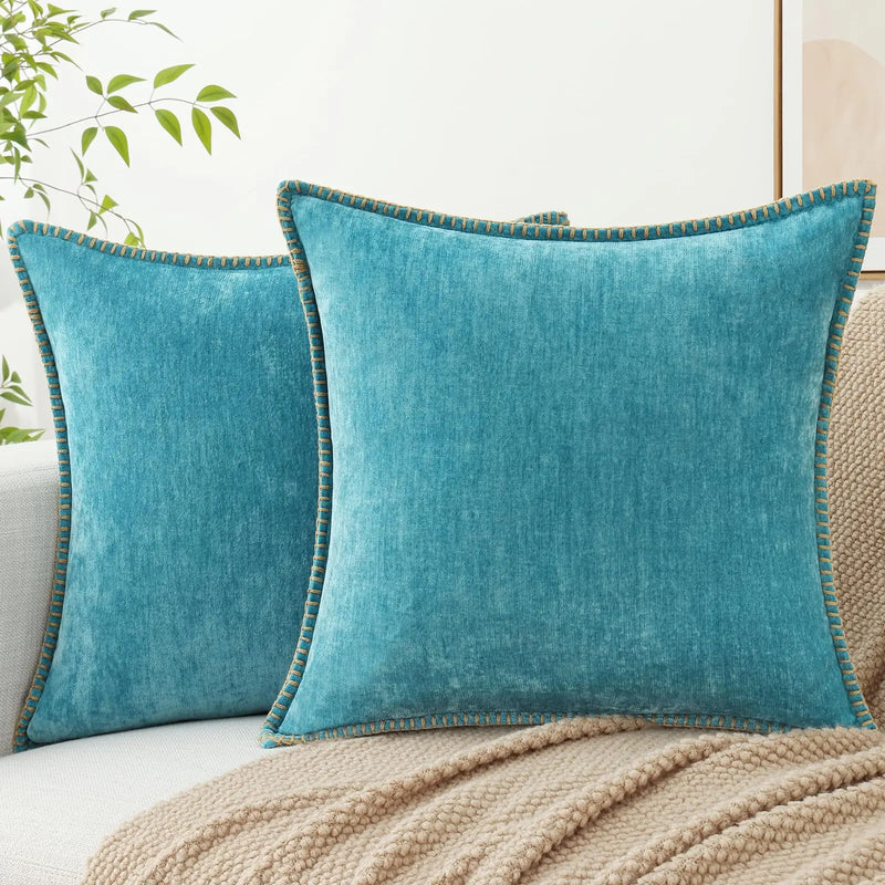 Sorevane Cushion Cover – Soft Chenille with Stitched Edge