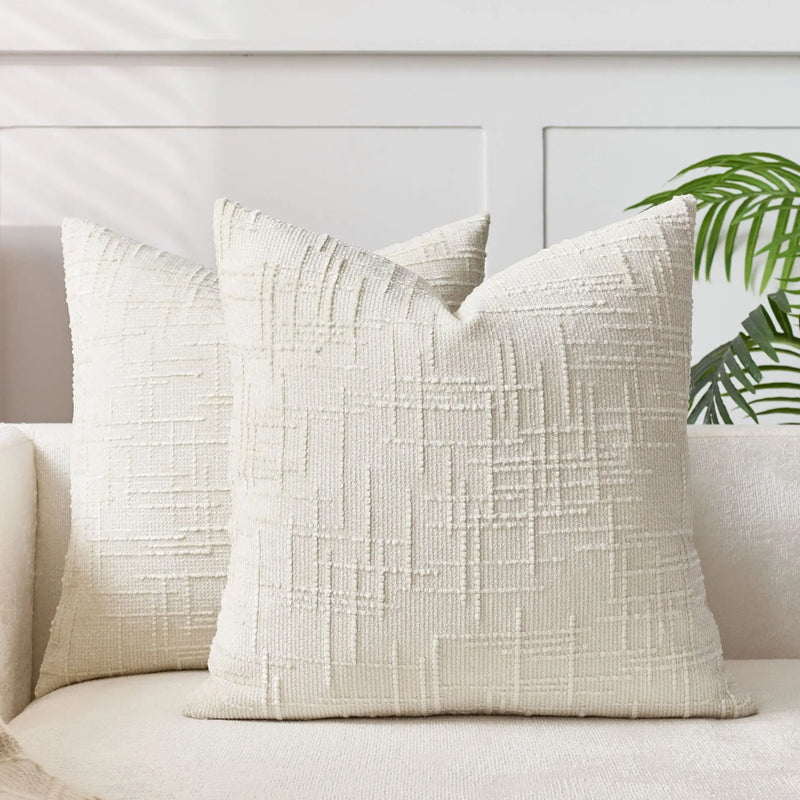 Chenille Cushion Cover with Bamboo Texture for a Luxurious and Warm Interior